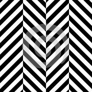 Zigzag chevron seamless pattern background. Alternate black and whitce color. Vector illustration