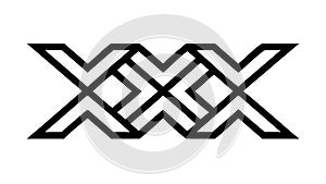 Zigzag Interlocking Pattern Vector: Dynamic Abstract Geometric Design, vector design Generative AI