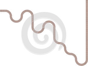 zigzag irregular rounded waves