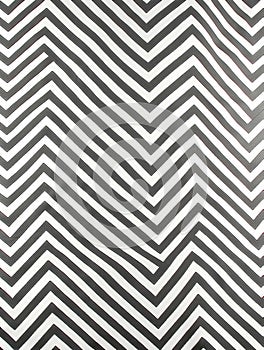 Zigzag pattern creating dynamic visual effect on fabric