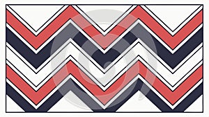 Zigzag pattern design, abstract background, and colorful textile art element vector design Generative AI
