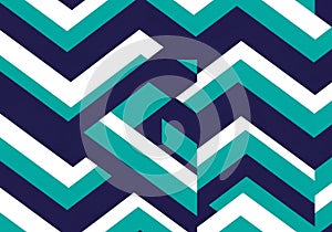 Zigzag pattern featuring bold, angular lines