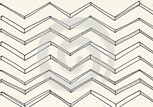 Zigzag pattern featuring a series of parallel lines forming a chevron