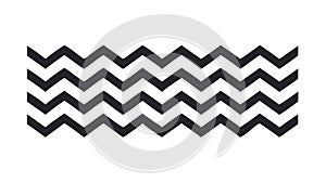 Zigzag Pattern: Geometric Line Dynamic Texture Element, vector design Generative AI