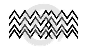 Zigzag Pattern Line, Abstract Design Element, vector design Generative AI