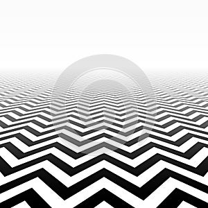 Zigzag pattern perspective