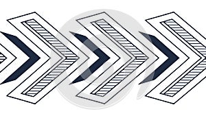 Zigzag Pattern in Red and Blue Stripes, vector design Generative AI