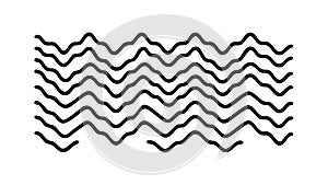 Zigzag Pattern Wavy Lines Abstract Vector, Geometric Texture Design, vector design Generative AI