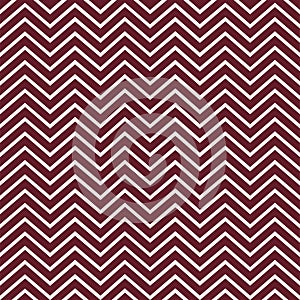 Zigzag seamless pattern. Burgundy stripes on white backgroundClassic traditional geometric ornament photo