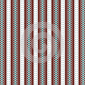 Zigzag Stitch Sewing Embroidery Stripe Seamless Border Tribal Background Texture.Digital Pattern Design Wallpaper