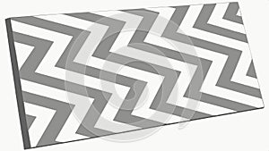 Zigzag stripe pattern, dynamic line background vector design Generative AI