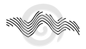 Zigzag Wavy Lines Abstract Dynamic Pattern Vector, vector design Generative AI
