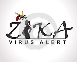 Zika virus alert graphic, Ideal for informational and institutional sanitation and related care photo