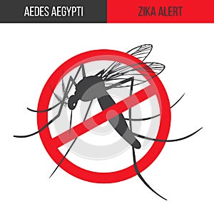 Zika virus graphic design elements.