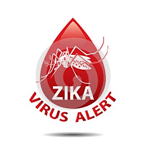 Zika Virus icon. mosquito. Baby zika virus icon. Outbreak Alert concept. photo