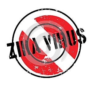 Zika Virus rubber stamp