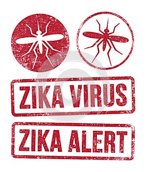 Zika virus stamps