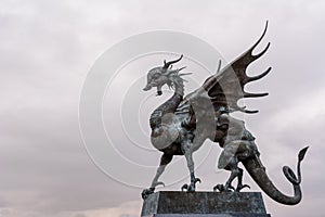 Zilant is a legendary creature, something between a dragon and a wyvern. Since 1730, it has been the official symbol of Kazan.
