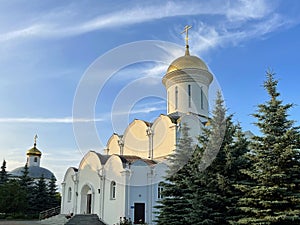Zilantov monastery against the sky, Kazan, Russia