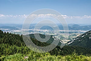 Zilina city with its surrounding in Slovakia