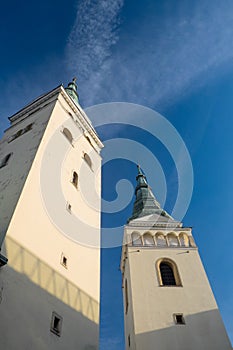 Zilina, Slovak Republic,Church of the Holy Trinity Two towers