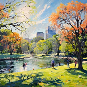 Zilker Dreams: Impressionistic Painting Oasis photo