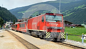 Zillertalbahn at station