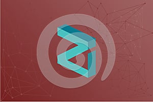 Zilliqa ZIL cryptocurrency icon red network photo