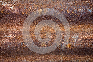Zinc rust striped pattern as background