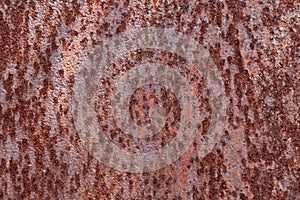 Zinc rust striped pattern