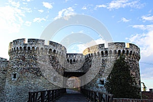 Zindan Gate. Kalemegdan Park, Serbia.