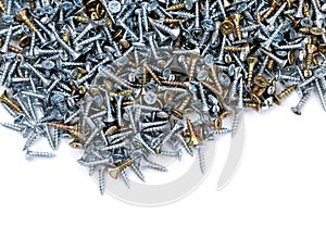 Zinked and anodized screws frame