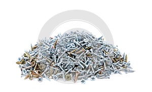 Zinked and anodized screws.