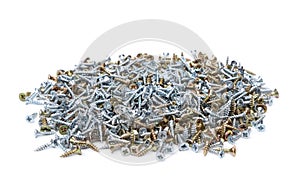 Zinked and anodized screws