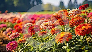 zinnia september flowers