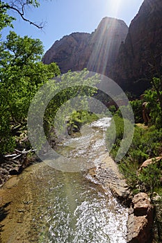 Zion Landscape Ray of Light