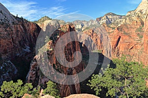 Zion National Park in Evening Light, Southwest Desert, Utah, USA