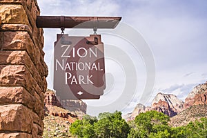 Zion national park ,utah,usa,06-01-17: Zion national park sian a