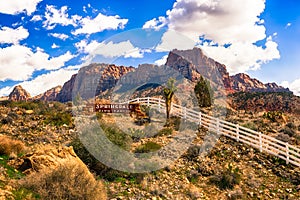 Zion Orange rock range in Springdale