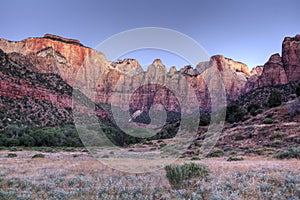 Zion Rock Formation at Sunrise