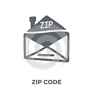 Zip code icon from Delivery and logistic collection.