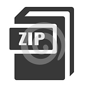 Zip file vector icon