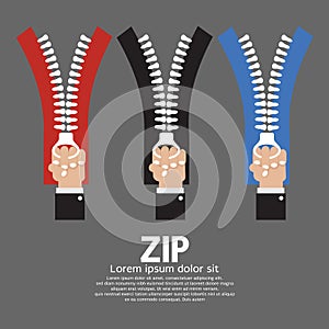 Zip With Hand Collection