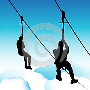 Zip Line Men