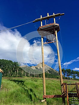 Zip Line in the Mountains