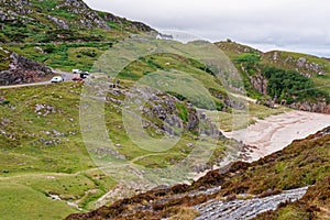 Zip Line over Ceannabeinne Beach - Durness - Scotland