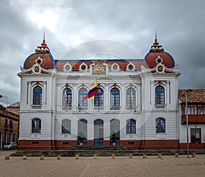 Zipaquira Town Hall at main square - Zipaquira, Colombia photo