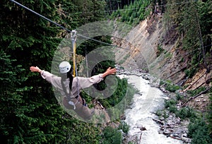 Ziplining, Whistler Mountain