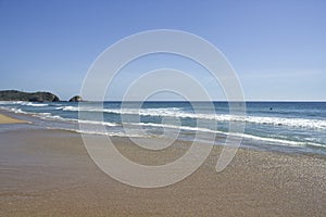 Zipolite beach, nudist beach, San Pedro Pochutla, Oaxaca Mexico photo