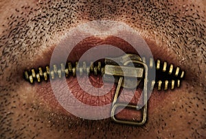 Zipper mouth